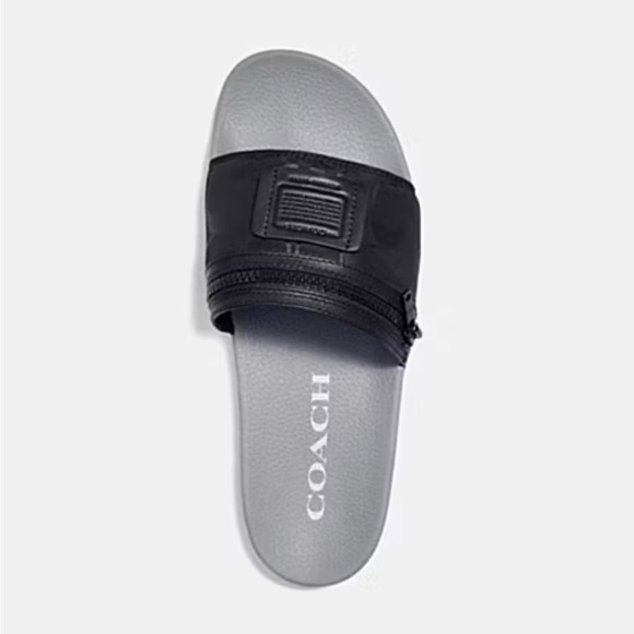 Coach Black and Gray Men's Sandals - Picture 4 of 10